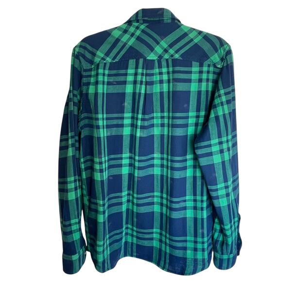 Chubbies Flip It & Reverse It Button Down Shirt Plaid Flamingo Print Mens LARGE - Picture 3 of 10